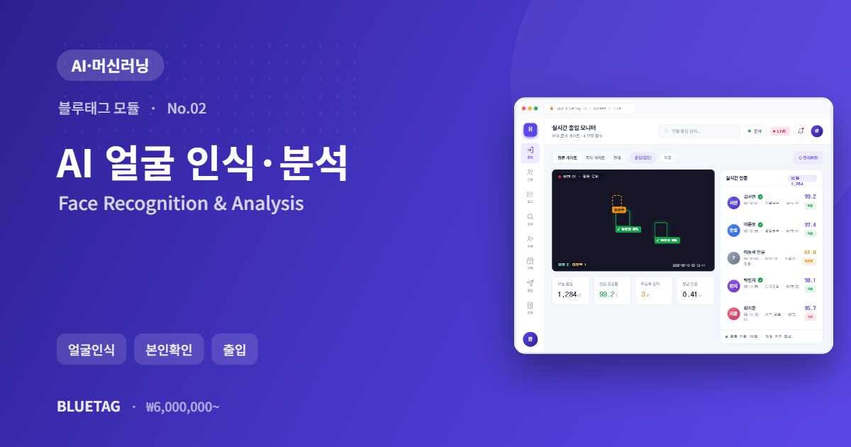 AI 얼굴 인식·분석 미리보기